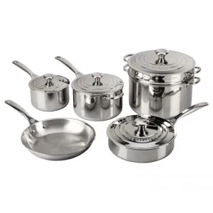 10-Piece Stainless Steel Cookware Set