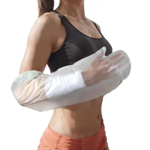 100% Waterproof Arm Cast Cover for Shower Adult Cast Covers Protector Sleeve Bag Watertight Seal Keep Wounds Dry Reusable Elastic Cast Bag for Bandage