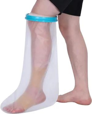 100% Waterproof Cast Cover for Shower Leg Adult, Reusable Cast Protector Bag for Foot, Leg Cover for Showering After Surgery, Watertight Seal to Keep Bandage Dry