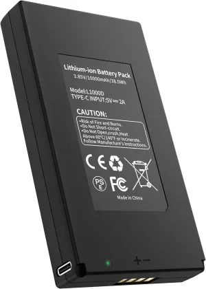 10000mAh Lithium Battery Pack, Rechargeable Battery Pack for GardePro Trail Camera E6P, E6PCF, E8P, E8PWF, X60P, X60PMB