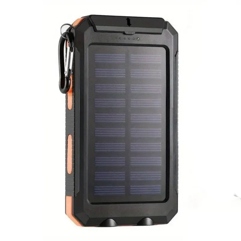 10000mAh Solar Power Bank with Flashlight