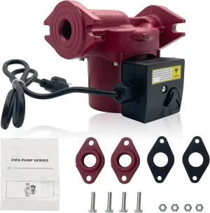 115V 17GPM 3-Speed Circulator Pump Compatible with Grundfos UPS15-58FC Super Brute Circulator, 1/25HP, 60Hz Replace # 59896341 UPS 15-58 FC