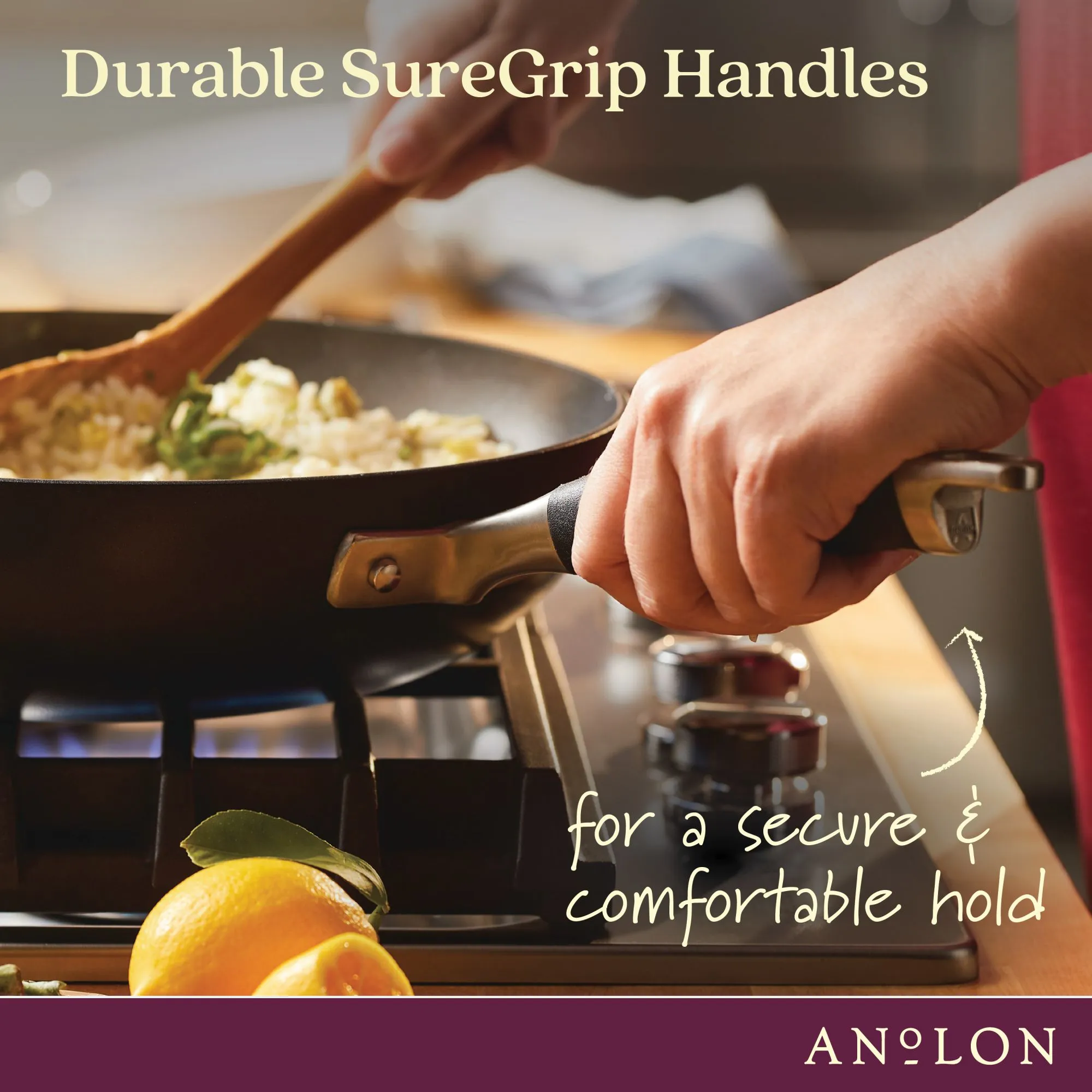12-Inch Hard Anodized Nonstick Deep Frying Pan with Lid