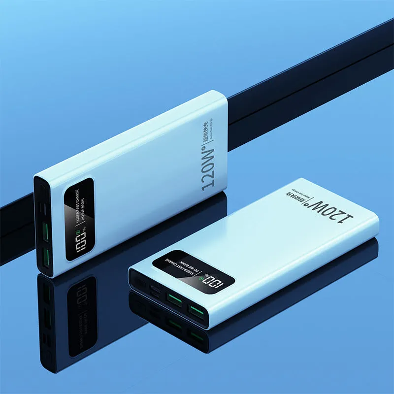 120W 200000mAh Power Bank Super Fast Charging High Capacity Battery Digital Display Power Bank For Samsung Xiaomi Huawei iPhone