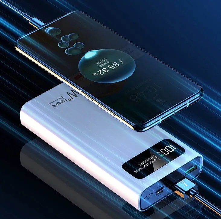 120W 200000mAh Power Bank Super Fast Charging High Capacity Battery Digital Display Power Bank For Samsung Xiaomi Huawei iPhone