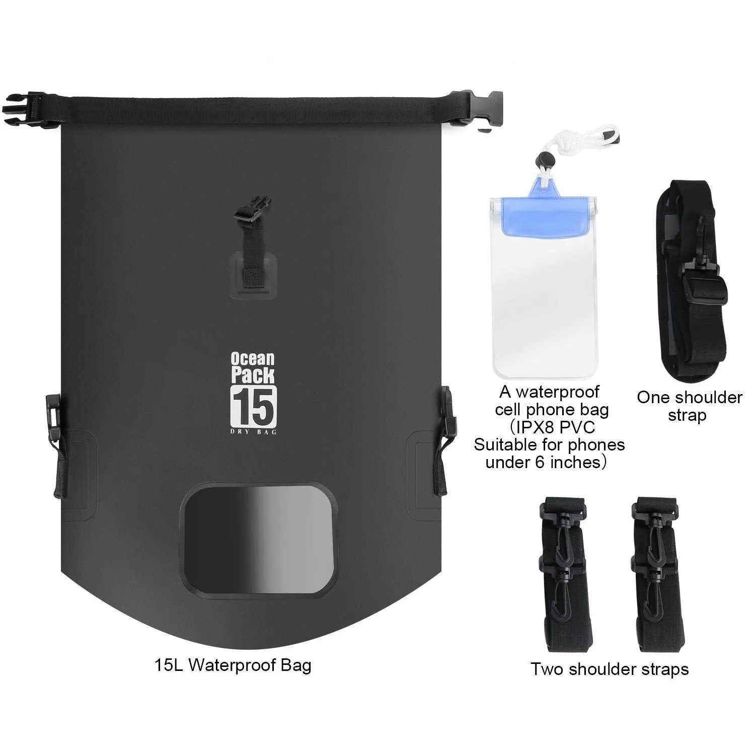 15L Waterproof Lightweight Dry Bag