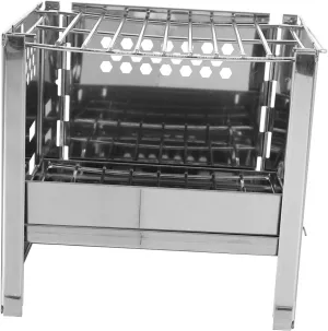 1set Portable Stainless Steel Rack Compact Design for Camping Picnics Outdoor Cooking Barbecue Accessory for Various Tools
