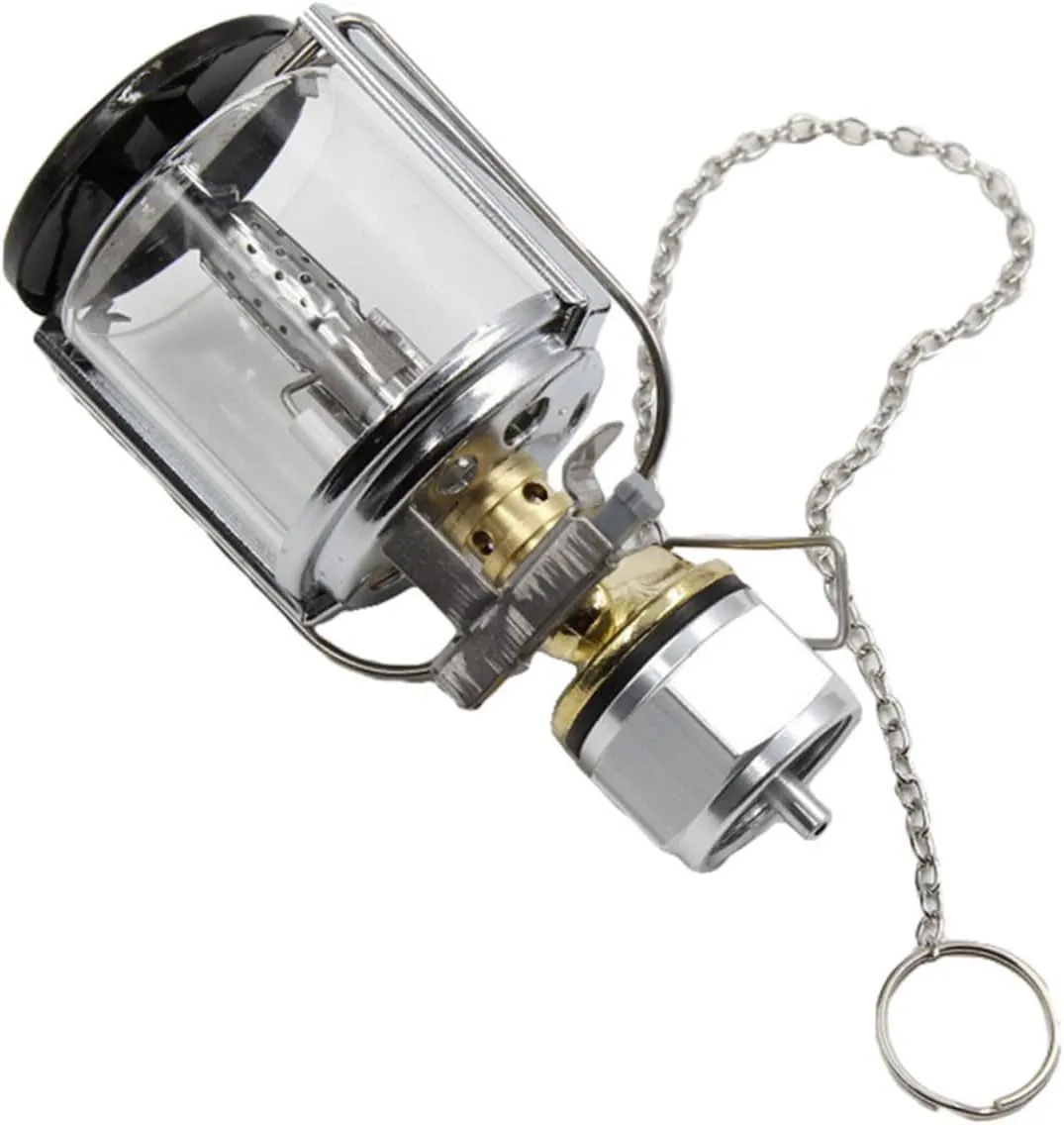 1set Propane Lantern Gas Powered Light for Camping Illumination Compatible with American Gas Tanks Design for Outdoor Use Camping Supply