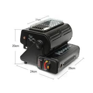 2-in-1 Butane Heater & Stove – Portable, Compact, Gas Heater for Outdoor Use