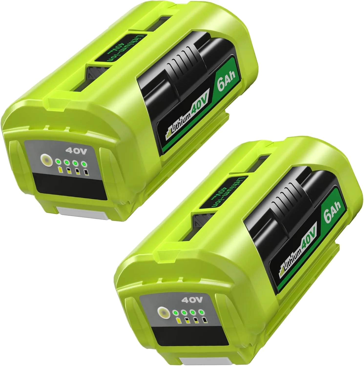 2 Pack OP4060 6.0Ah Battery Compatible with Ryobi 40V Lithium Ion Battery
