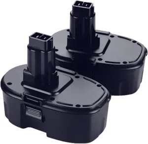 2-Pack [Upgraded to 4500mAh] High Capacity DC9096 DC9098 Replacement Battery Compatible with Dewalt 18V Battery DC9099 DW9095 DW9096 DW9098 DW9099 DE9038 18 Volt Cordless Drill Driver Tools(Black)