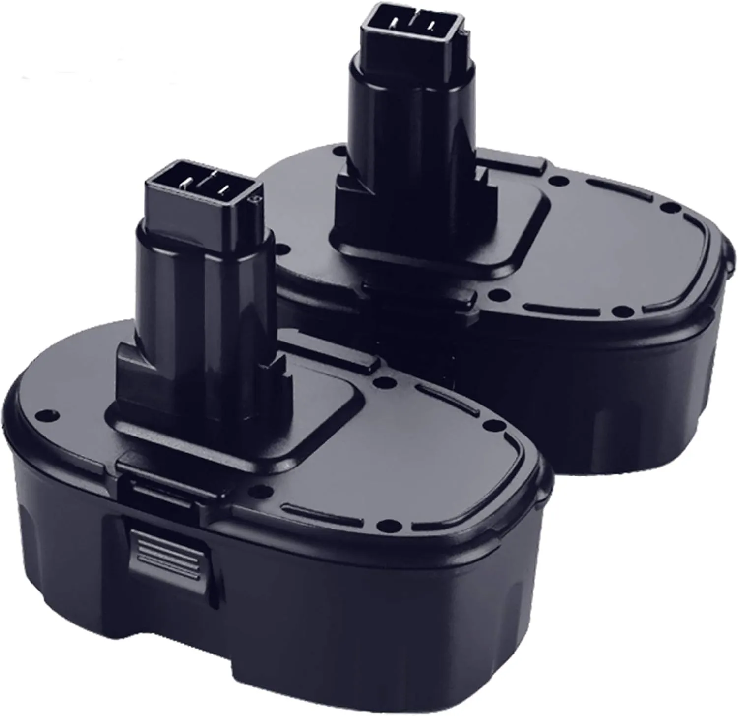 2-Pack [Upgraded to 4500mAh] High Capacity DC9096 DC9098 Replacement Battery Compatible with Dewalt 18V Battery DC9099 DW9095 DW9096 DW9098 DW9099 DE9038 18 Volt Cordless Drill Driver Tools(Black)