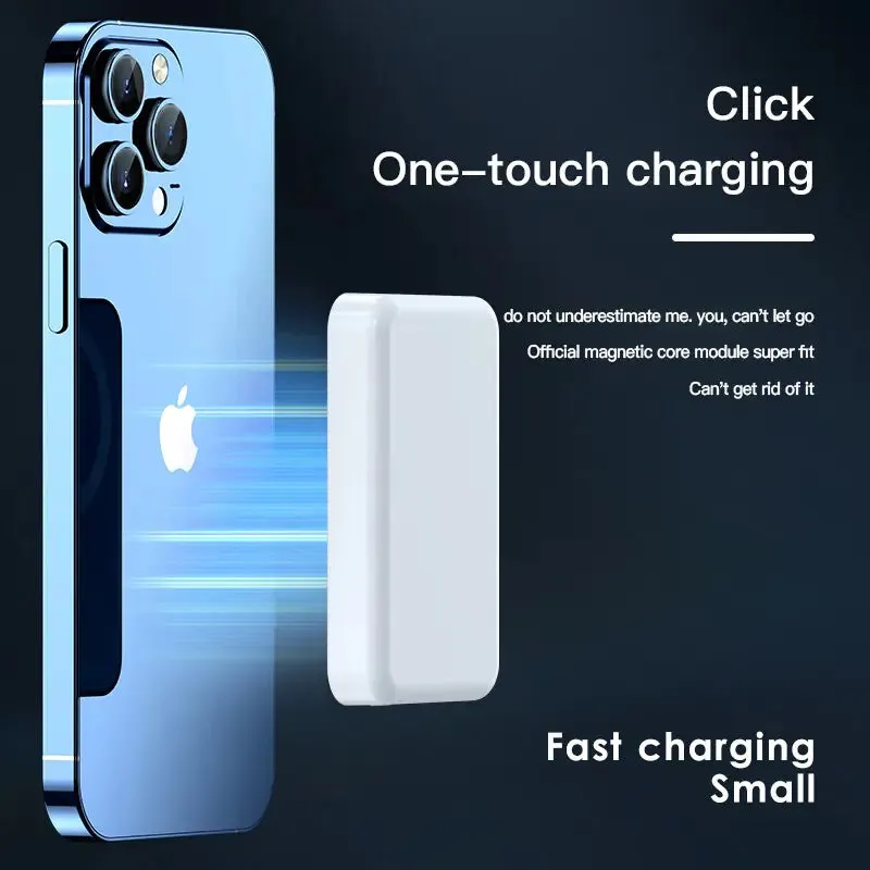 20000 mAh Mini Wireless Portable Power Bank | Fast Charging | Best iPhone 12/13 Charger