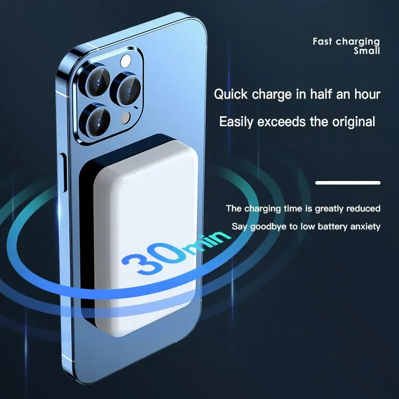 20000 mAh Mini Wireless Portable Power Bank | Fast Charging | Best iPhone 12/13 Charger