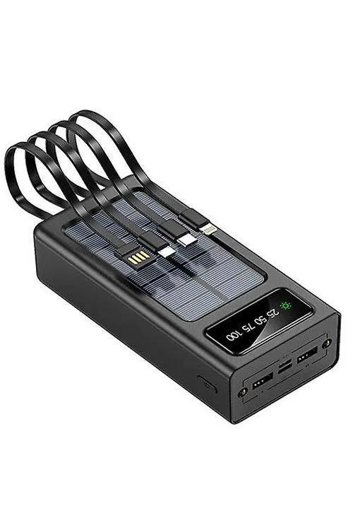 20,000 Mah Solar Power Bank 4in1 Cables