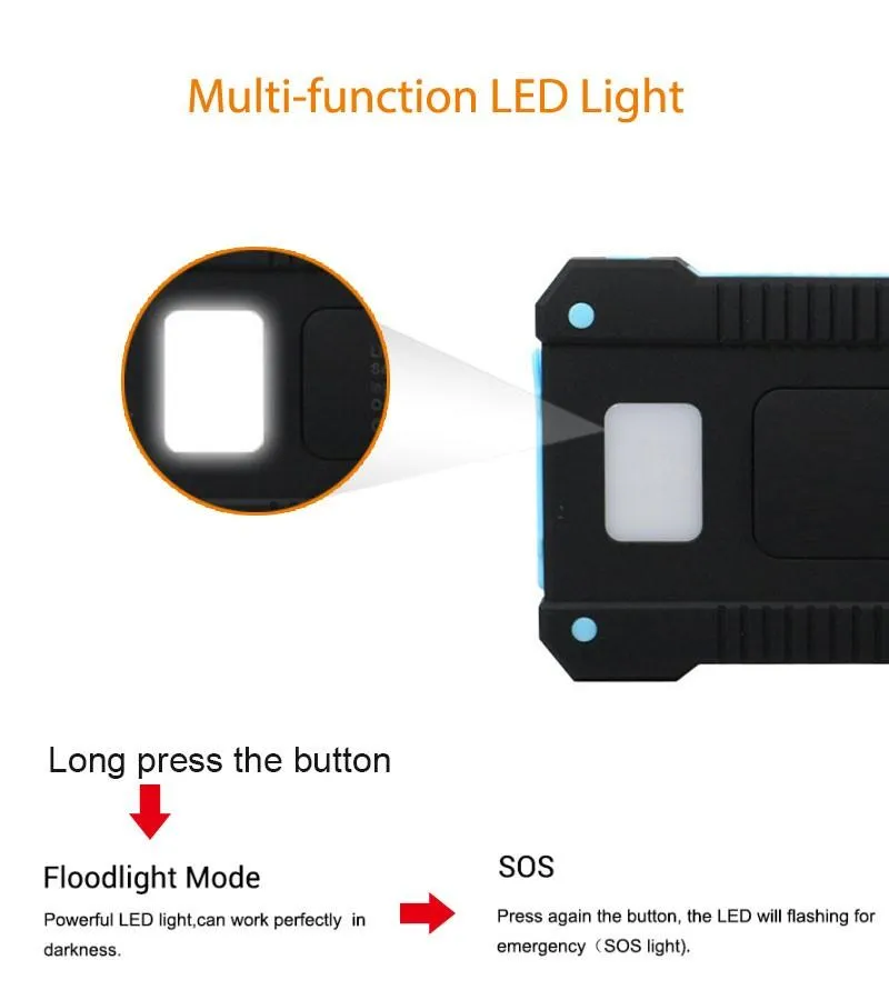 20000MAH Spare Phone Battery/Power Bank ( Solar Charging!)