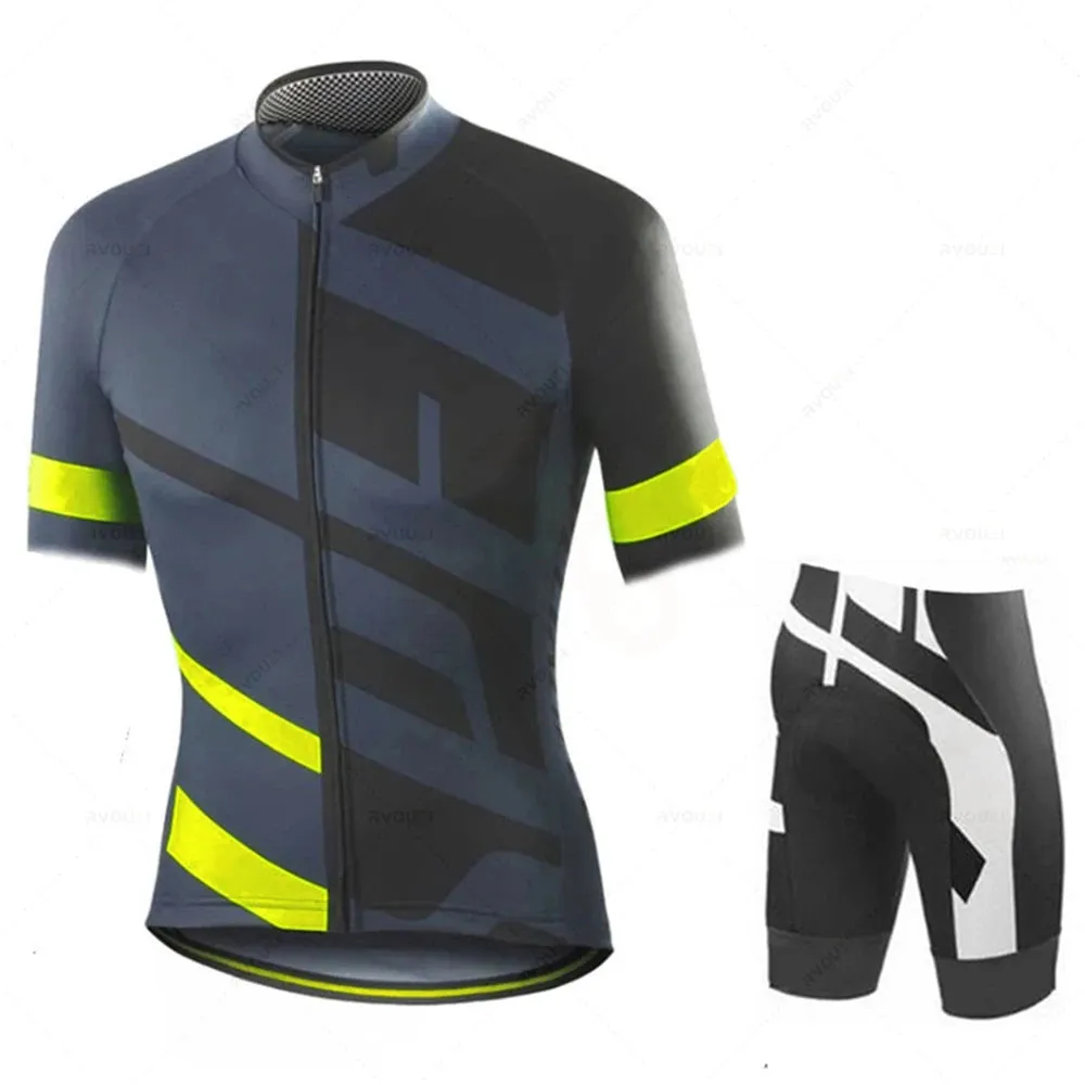 2023 Mens Summer Cycling Clothing Comfortable Racing Bicycle Clothes Suit Quick-Dry Mountain Bike Cycling Jersey Ropa Ciclismo
