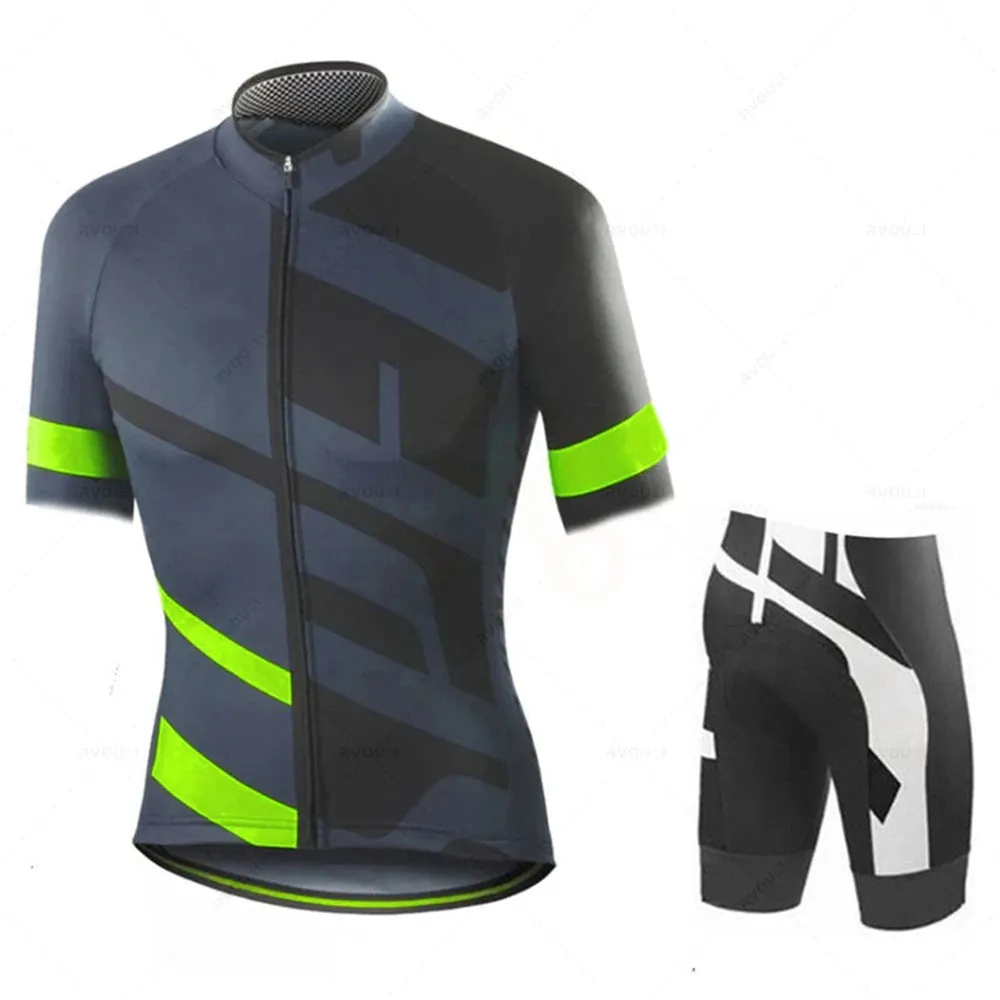 2023 Mens Summer Cycling Clothing Comfortable Racing Bicycle Clothes Suit Quick-Dry Mountain Bike Cycling Jersey Ropa Ciclismo