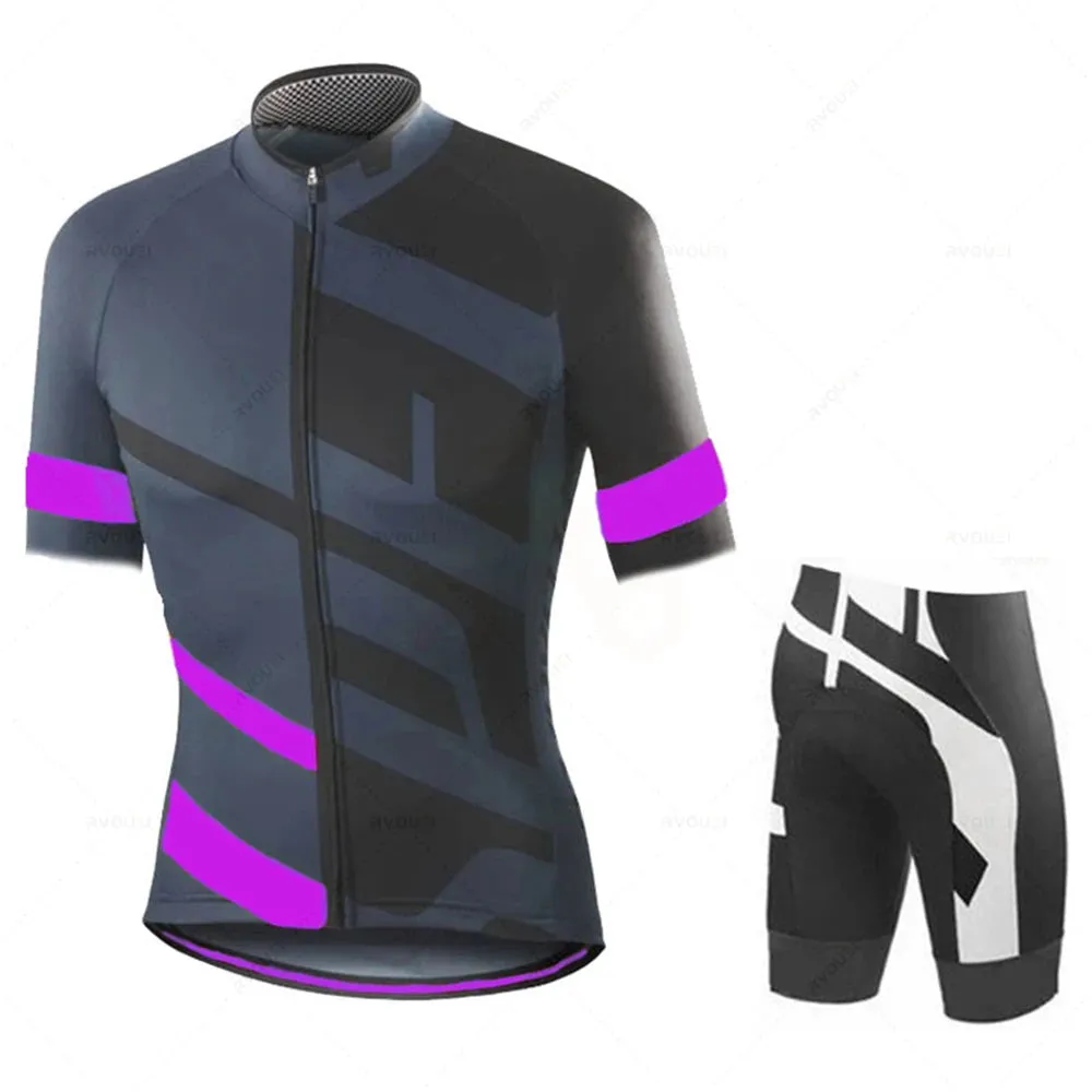 2023 Mens Summer Cycling Clothing Comfortable Racing Bicycle Clothes Suit Quick-Dry Mountain Bike Cycling Jersey Ropa Ciclismo