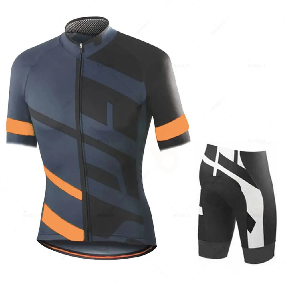 2023 Mens Summer Cycling Clothing Comfortable Racing Bicycle Clothes Suit Quick-Dry Mountain Bike Cycling Jersey Ropa Ciclismo