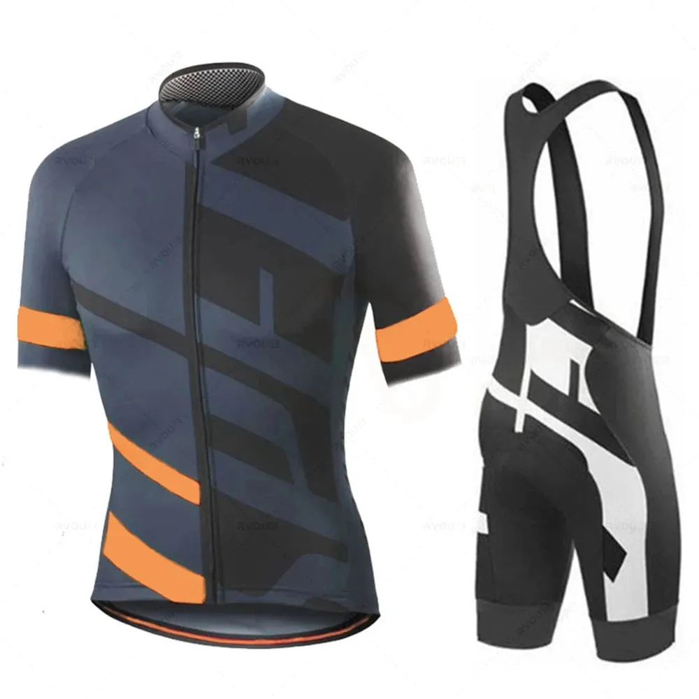 2023 Mens Summer Cycling Clothing Comfortable Racing Bicycle Clothes Suit Quick-Dry Mountain Bike Cycling Jersey Ropa Ciclismo