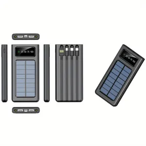 2023 Super 10000mAh 4 USB Portable Charger Solar Power Bank
