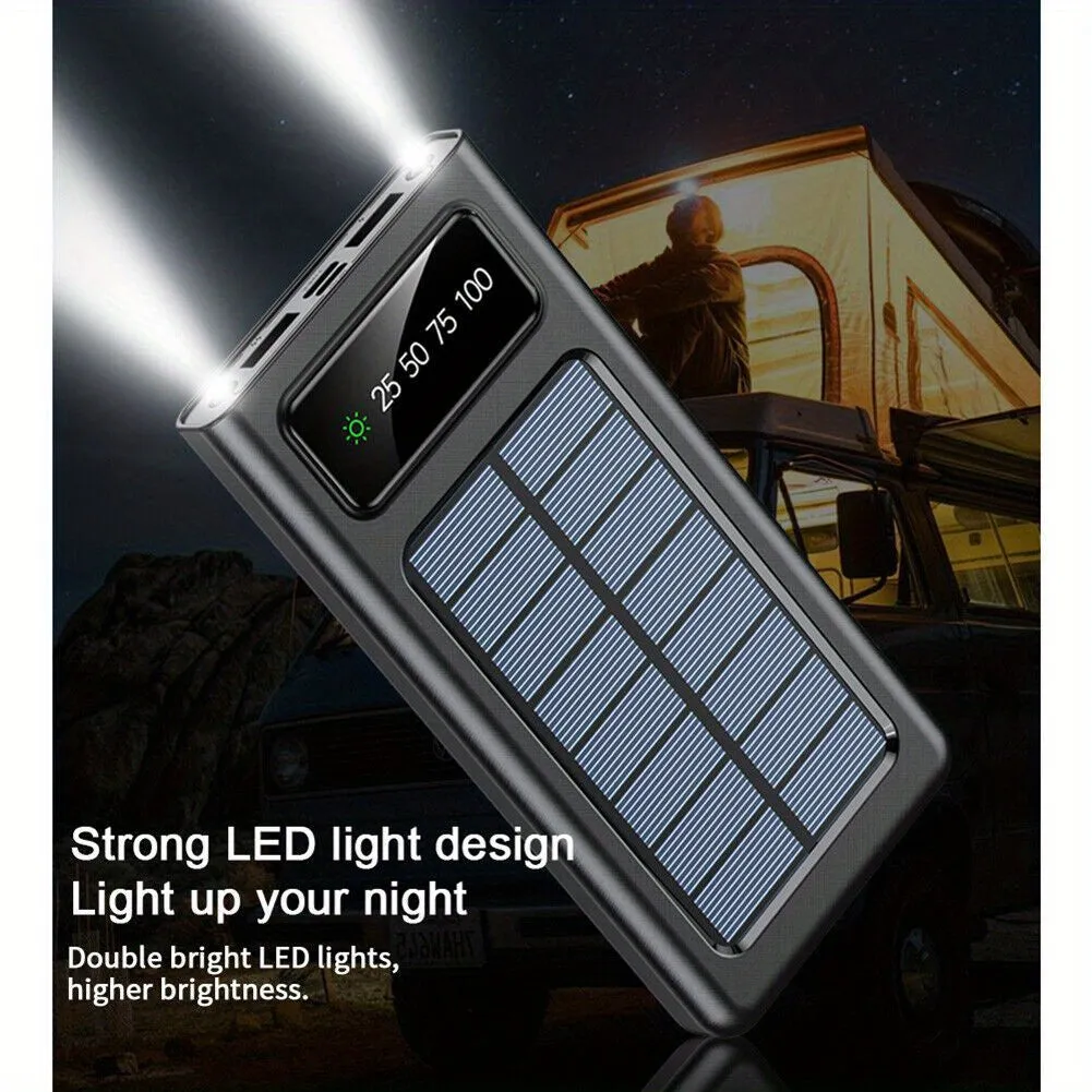 2023 Super 10000mAh 4 USB Portable Charger Solar Power Bank