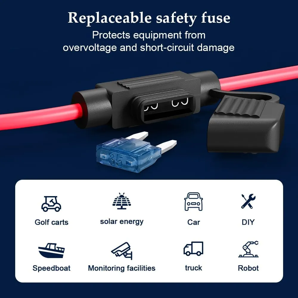 24v to 12v Converter, 5a 60w Step Down Converter with Replaceable Safety Fuse, for Cars, Golf Cart,Trucks & Solar Systems