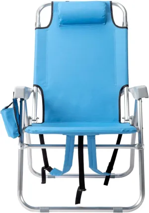 26 x27 x 39inch Beach Chair - Backpack Beach Chair for Adults - Beach Chair - Foldable and Reclining Beach Chair,Folding Caming Chair, Reclining Outdoor Chair,Compact Camping Folding Beach Chair