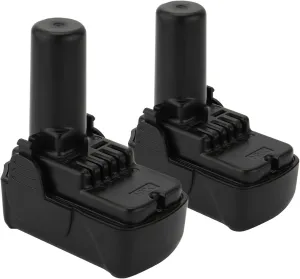 2Pack 10.8V-12V 4000mAh Li-ion Battery for Hitachi BCL1015 BCL1015S 331065 329369 329370 329371 329389, Replacement Battery