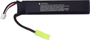 2PCS 3S 11.1V 1500mAh 452096 Lithium Battery with Odamiya Connector Suitable for Airsoft G36C, CAR15, MP5A5, M249, MC51, FNP90, G3A4 Upgrade Modification Toy Electric Guns, Air Guns, Rifles