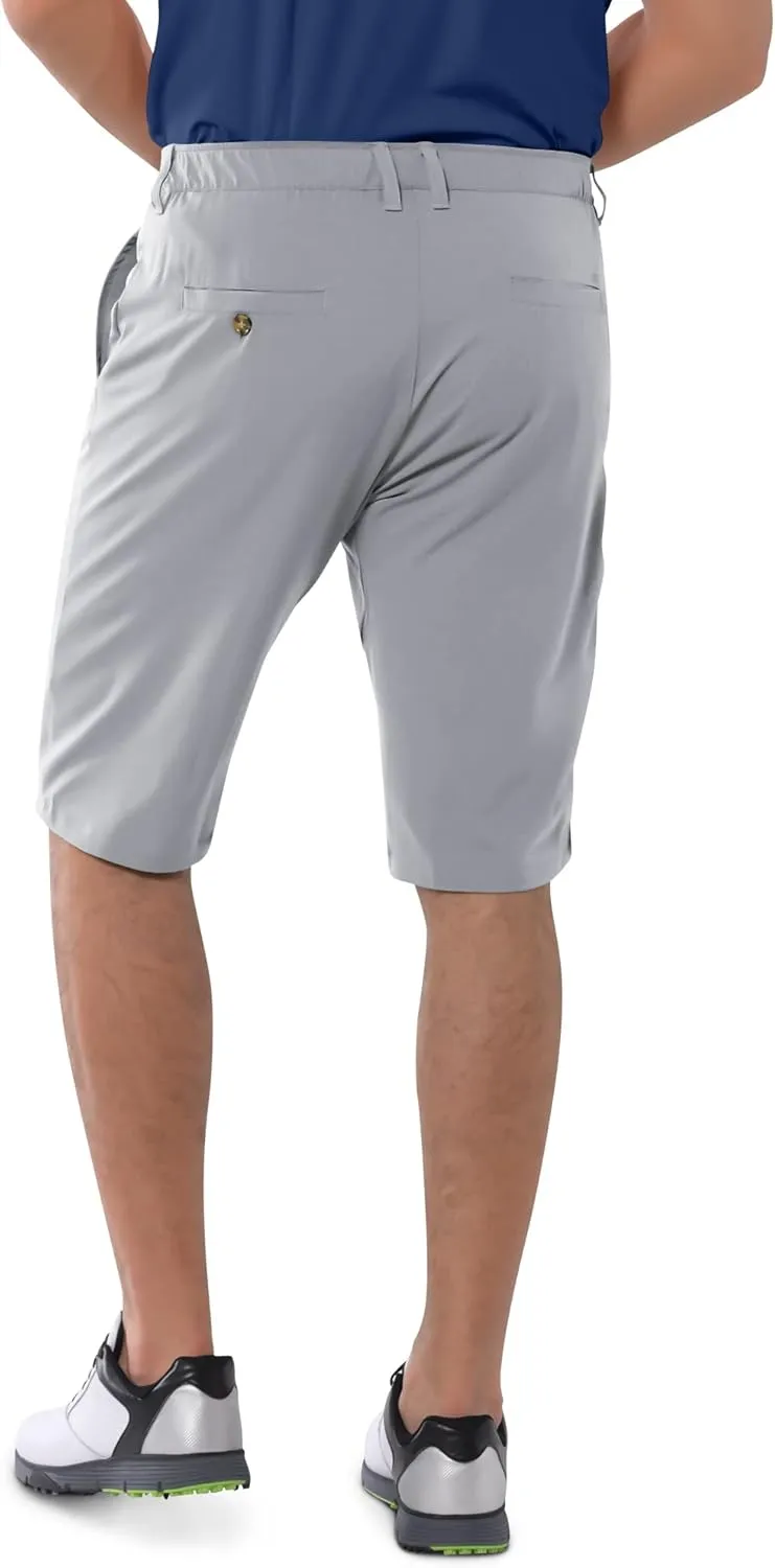 33,000ft Men's Golf Shorts Dry Fit, Lightweight Quick Dry Golf Stretch Shorts with Pockets 11" Inseam for Travel Casual