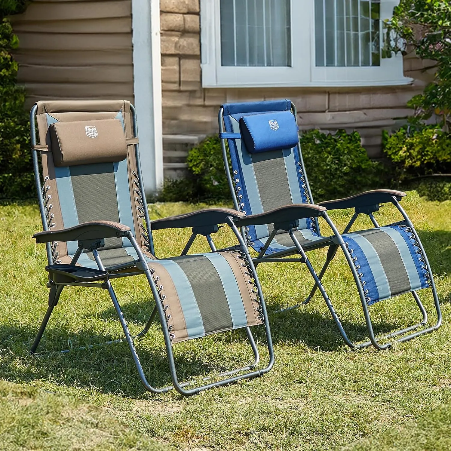 350 Cup Chair, Holder LBS, Zero Gravity RIDGE Padded, TIMBER Foldable, Priority access Reliable service Oversized