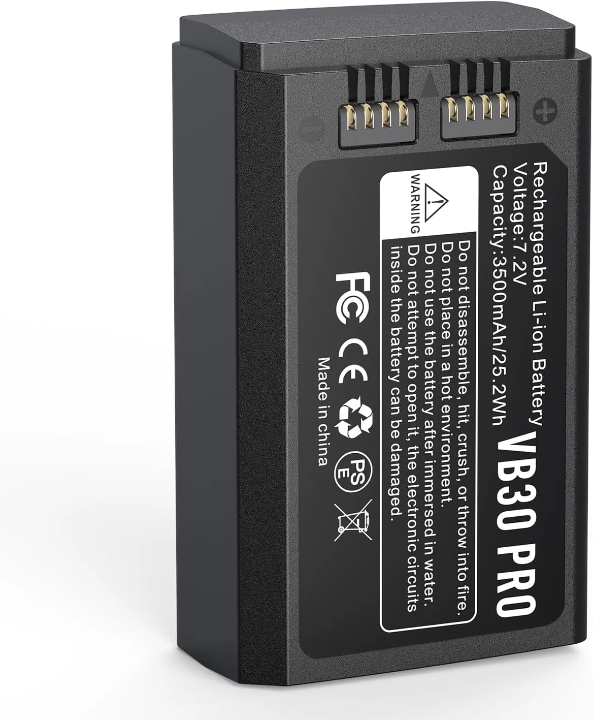 3500mAh Replaceable Battery Compatible with VB30 VB26 VB26A VB26B Battery Camera Flash Speedlite Battery for V1/V1 PRO/AD100 PRO/V850III/V860III（Model:VB30 PRO）