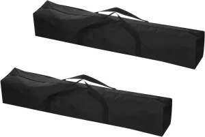 39IN Camp Chair Replacement Bag [2PCS] - 600D Oxford Folding Chair Carrying Storage Bag with Shoulder Strap Use for Camping & Travel [Black, 7.9INx7.9IN WxH]