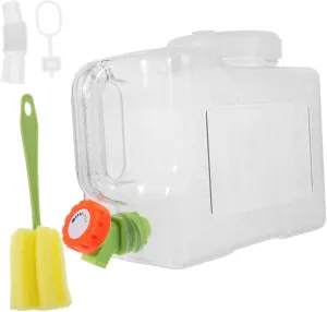 3l Collapsible Water Container with Faucet Outdoor Portable Water Tank for Camping Hiking BBQ