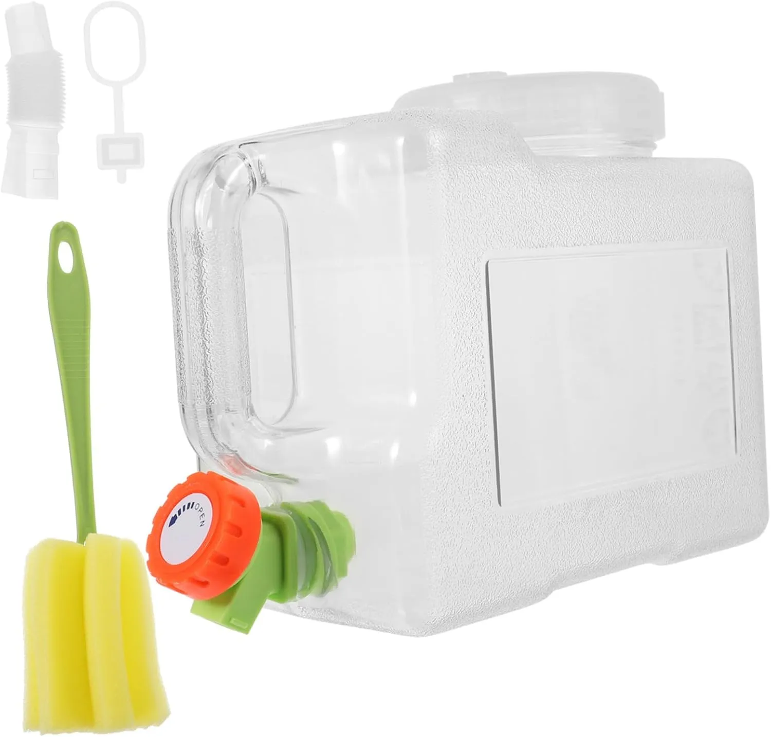 3l Collapsible Water Container with Faucet Outdoor Portable Water Tank for Camping Hiking BBQ