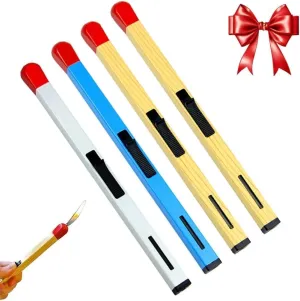4-Pack Survival Fire Starter Kit - Dual Mode Flame System (Soft/Torch) with Refillable Butane Matchsticks, Wind-Resistant Outdoor Lighter Set for Camping/BBQ/Emergency