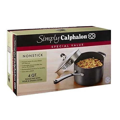 4-Quart Simply Calphalon Nonstick Saucepan Popular pick End-of-season