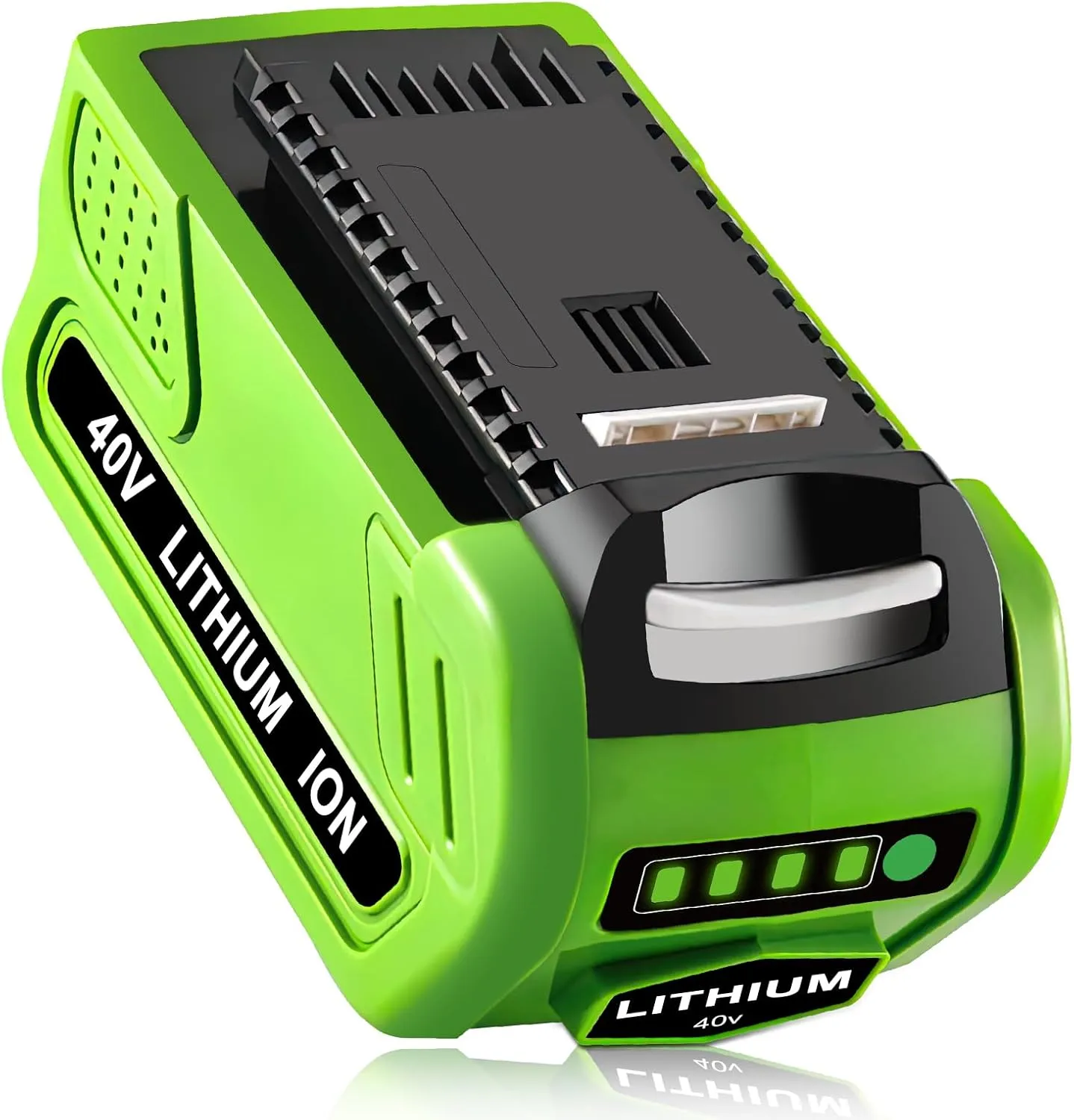 40V 6.0Ah Replacement for Greenworks 40V Battery Lithium Ion 29252 20202 22262 25312 25322 20642 22272 27062 21242 Compatible with GreenWorks G-MAX Battery 40 Volt Cordless Chainsaw Tools (Green)