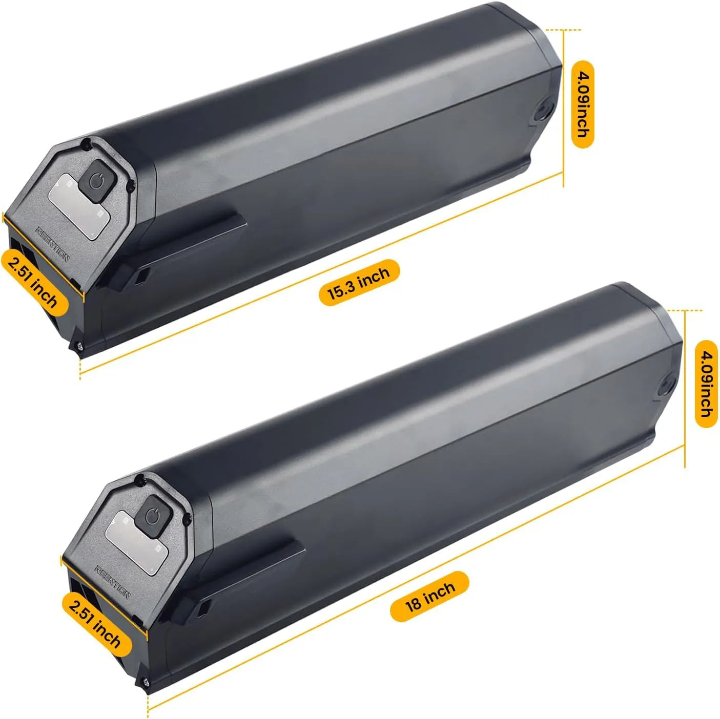 48V 17.5Ah 13Ah 14Ah Downtube Electric Bike Battery - High-Capacity Lithium ion Reention Dorado Batteries for 250W-1000W Motors with 30A BMS LED Power Indicator, USB Charging Port