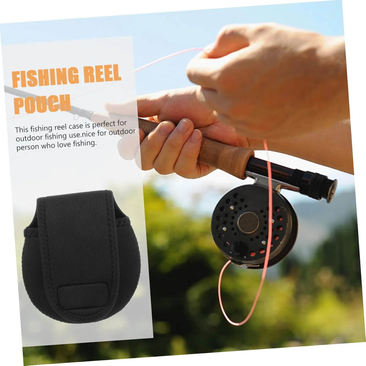 4pcs Fishing Reel Storage Bag Baitcasting Reel Case Protective Cover Made of Neoprene Corrosion Proof Lightweight Portable
