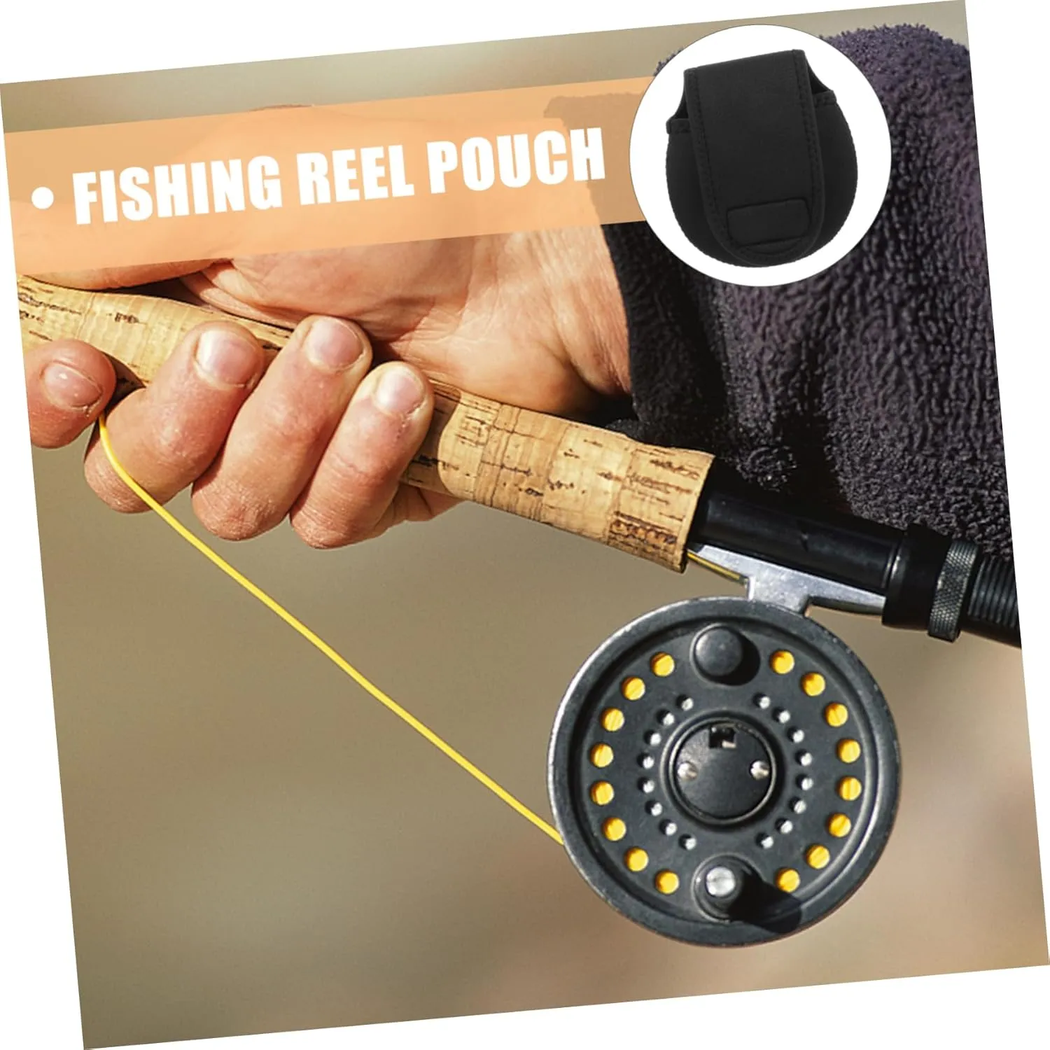 4pcs Fishing Reel Storage Bag Baitcasting Reel Case Protective Cover Made of Neoprene Corrosion Proof Lightweight Portable
