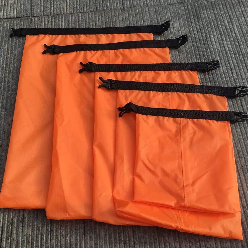 5 Pack Safe & Dry Bag with Water Resistant, Ultralight 1.5L-6L Dry Sack Packing Waterproof Storage Bags for Kayaking, Camping, Boating, Floating and Outdoor Surviva