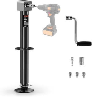 5000 lbs A-Frame Trailer Jack, Drill Powered Boat Jack, Gary (Black)