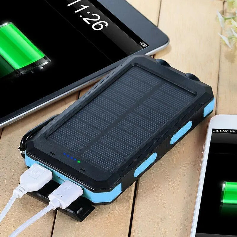 500000mAh Waterproof Solar Power Bank Charger for Outdoor Camping and Emergency Use