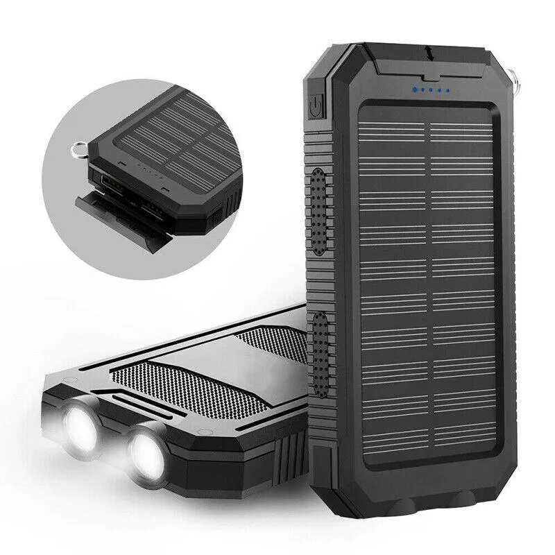500000mAh Waterproof Solar Power Bank Charger for Outdoor Camping and Emergency Use
