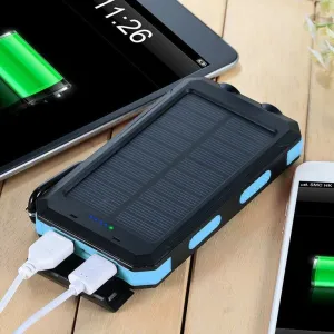 500000mAh Waterproof Solar Power Bank Charger for Outdoor Camping and Emergency Use