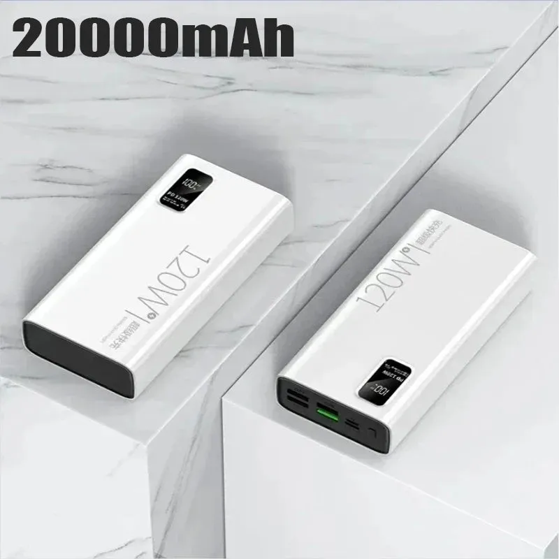 50000mAh Power Bank: Portable Battery Charger with Wireless Charging, Built-in Cables, and Solar Panel for iPhone, Xiaomi, Huawei, Samsung