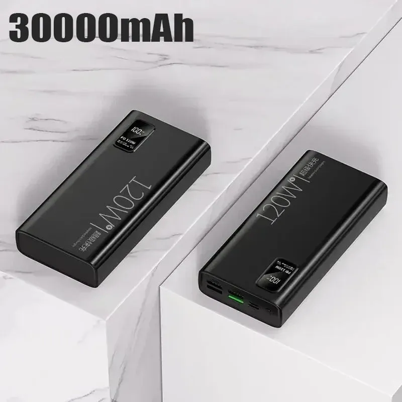50000mAh Power Bank: Portable Battery Charger with Wireless Charging, Built-in Cables, and Solar Panel for iPhone, Xiaomi, Huawei, Samsung